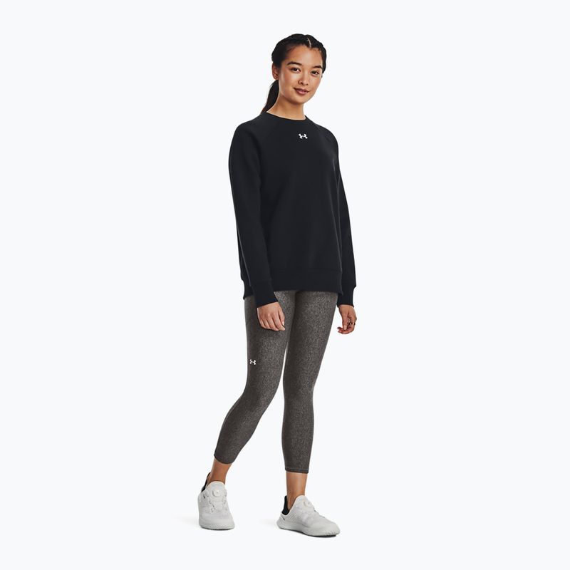 Felpa donna Under Armour Rival Fleece Crew black/white 2