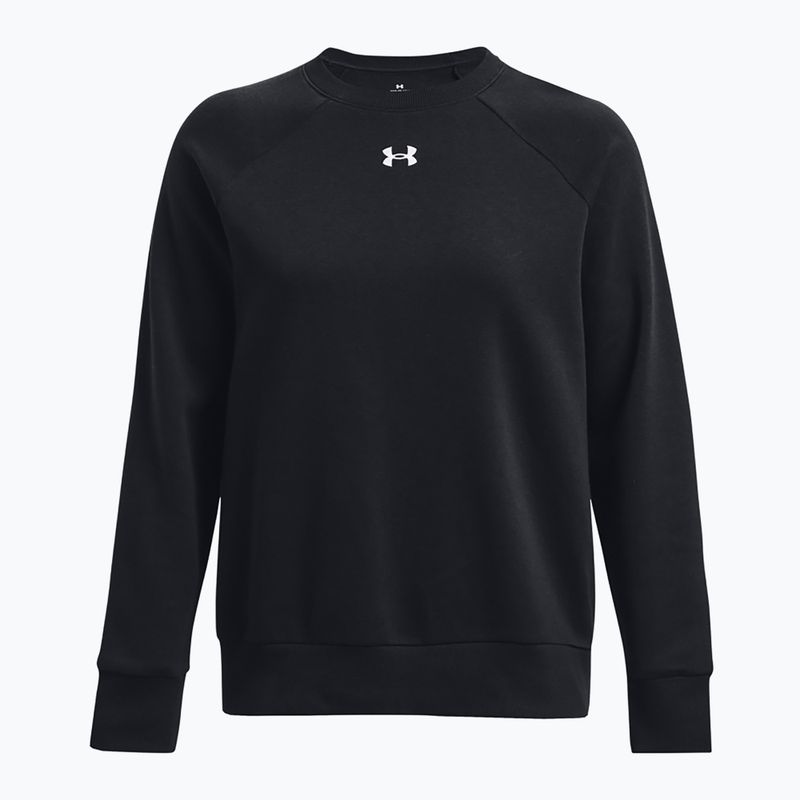 Felpa donna Under Armour Rival Fleece Crew black/white 5