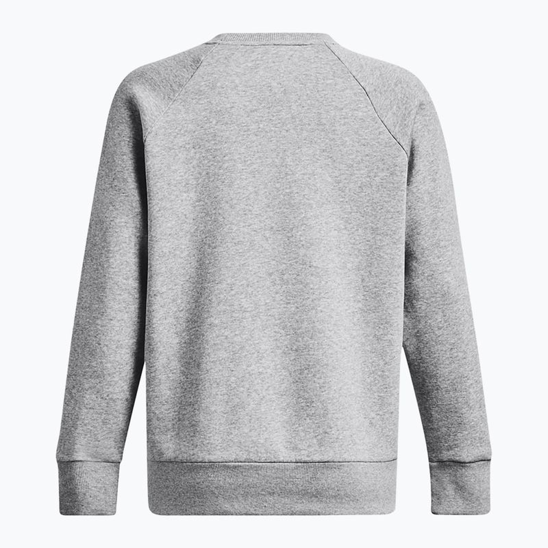 Felpa donna Under Armour Rival Fleece Crew mod gray light heather/white 6