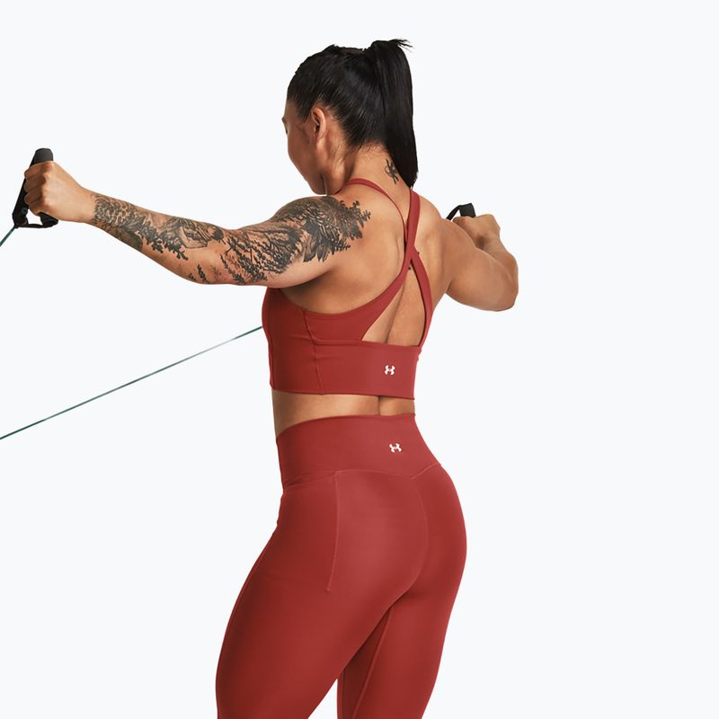 Top da allenamento donna Under Armour Project Rock LetsGo Crssover Top heritage red 5