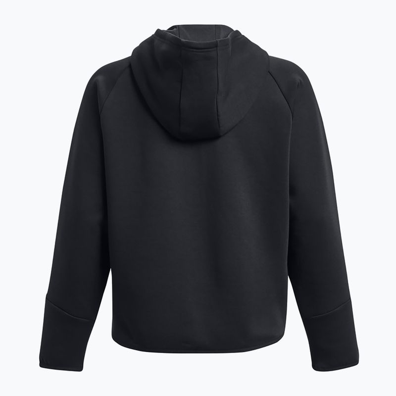 Felpa Under Armour Unstoppable Fleece FZ donna nero/nero 6
