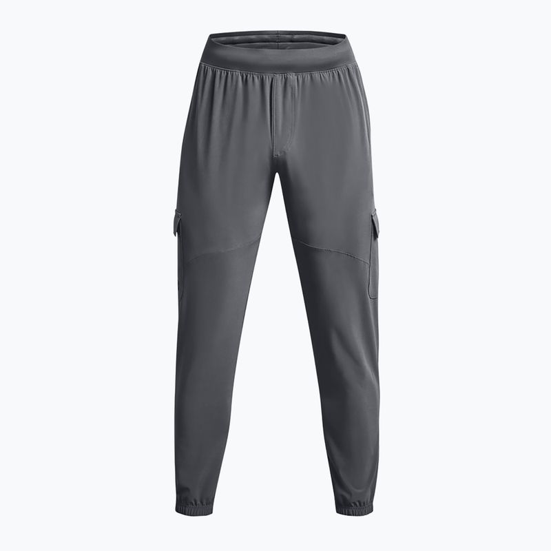 Pantaloni Under Armour Stretch Woven Cargo da uomo grigio pece/nero 5