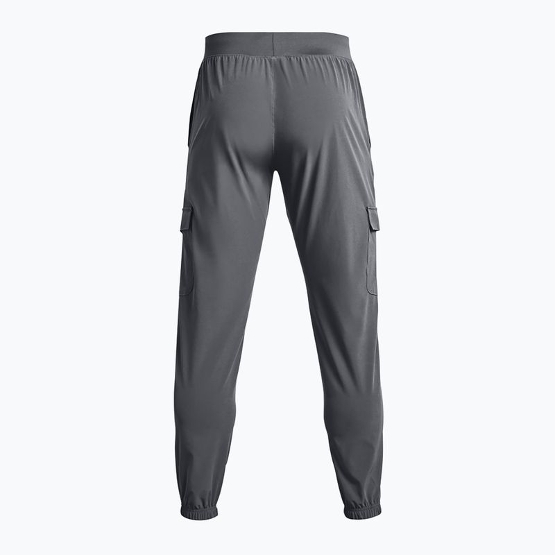 Pantaloni Under Armour Stretch Woven Cargo da uomo grigio pece/nero 6