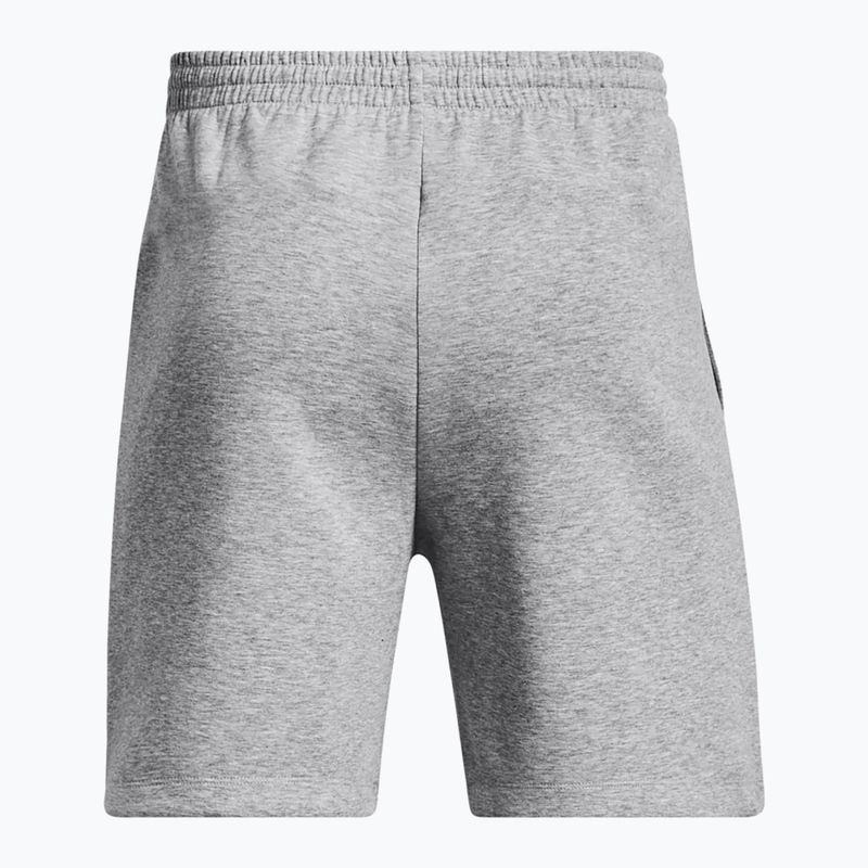 Pantaloncini da allenamento da uomo Under Armour Unstoppable Fleece mod gray/black 6