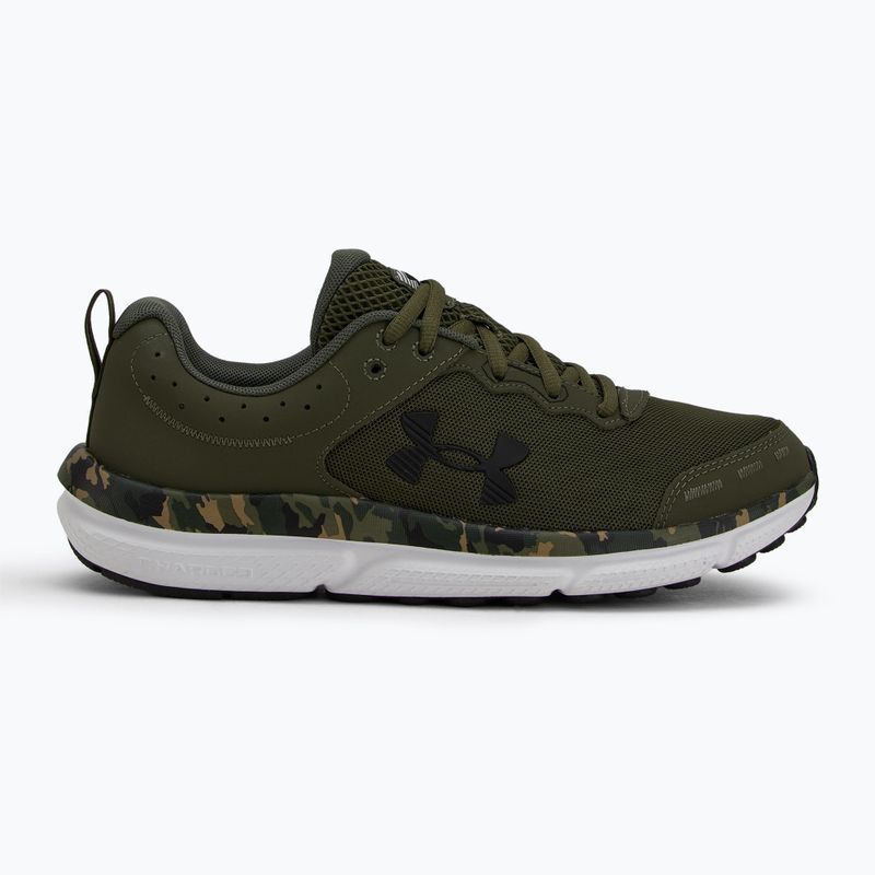 Under Armour Charged Assert 10 Camo marine scarpe da corsa da uomo verde/marino da verde/nero 2