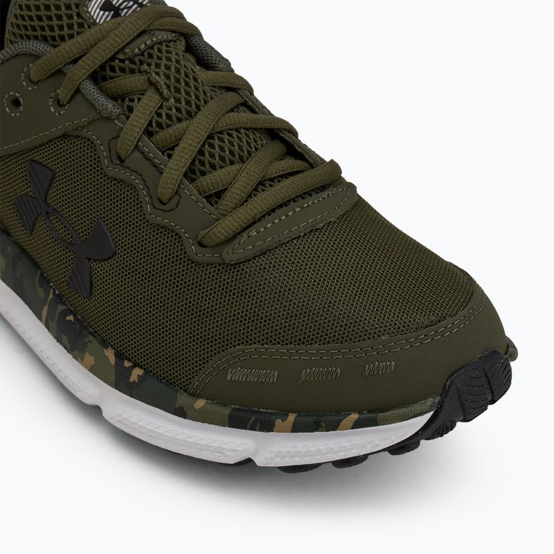 Under Armour Charged Assert 10 Camo marine scarpe da corsa da uomo verde/marino da verde/nero 7