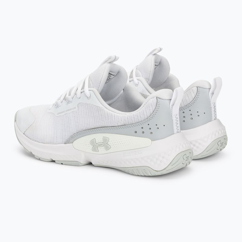 Under Armour Dynamic Select scarpe da allenamento da uomo bianco/bianco/grigio aloe 3