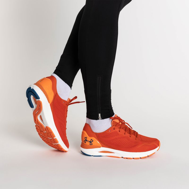 Under Armour Hovr Sonic 6 scarpe da corsa uomo scorched/dark tangerine/varsity blue 3