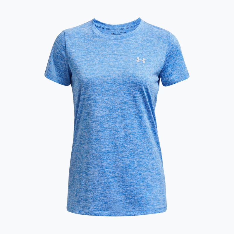 Maglietta da allenamento Under Armour Tech SSC da donna - Twist water/bianco/argento metallico 5