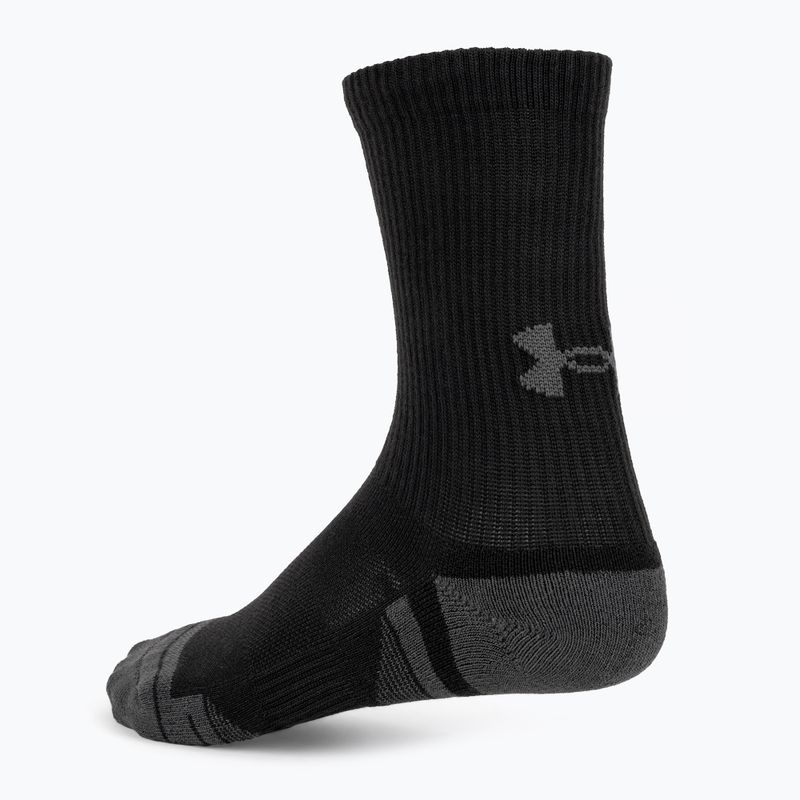 Under Armour Performance Tech Crew calzini 3 paia nero/nero/grigio 3