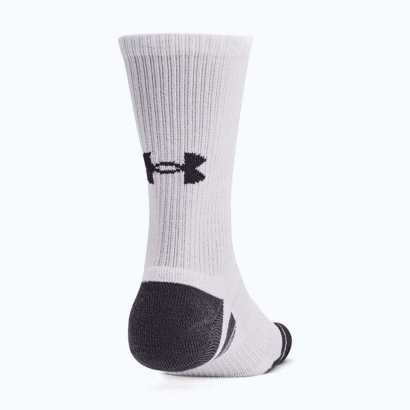 Under Armour Performance Tech Crew calzini 3 paia bianco/bianco/grigio 9