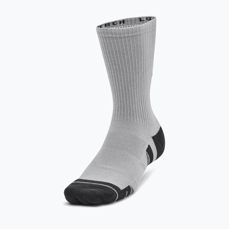Under Armour Performance Tech Crew calzini 3 paia mod grigio/bianco/grigio 11