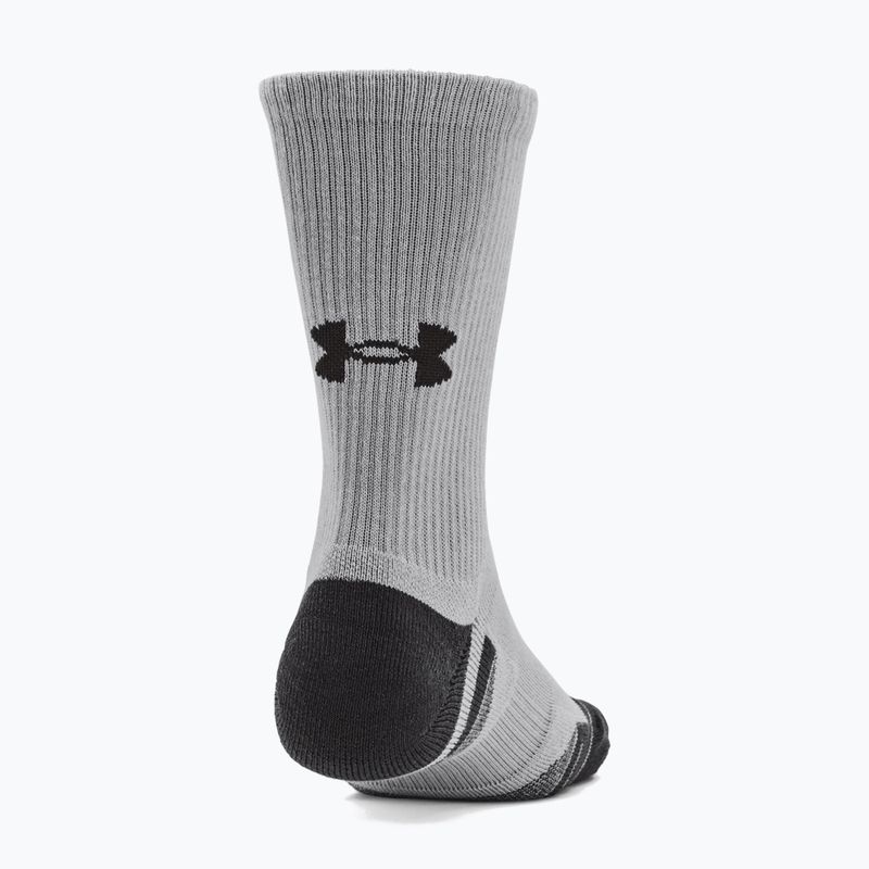 Under Armour Performance Tech Crew calzini 3 paia mod grigio/bianco/grigio 13