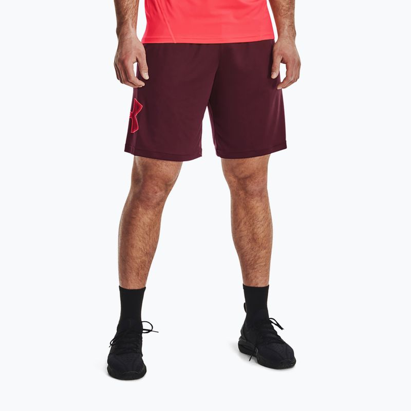 Pantaloncini da allenamento Under Armour Tech Graphic da uomo marrone scuro/beta