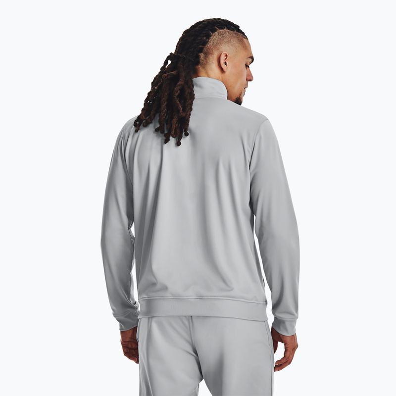 Felpa Under Armour Sportstyle Tricot mod grigio/bianco da uomo 3