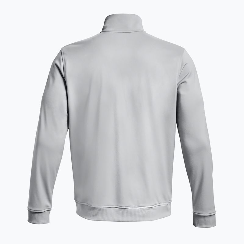 Felpa Under Armour Sportstyle Tricot mod grigio/bianco da uomo 5