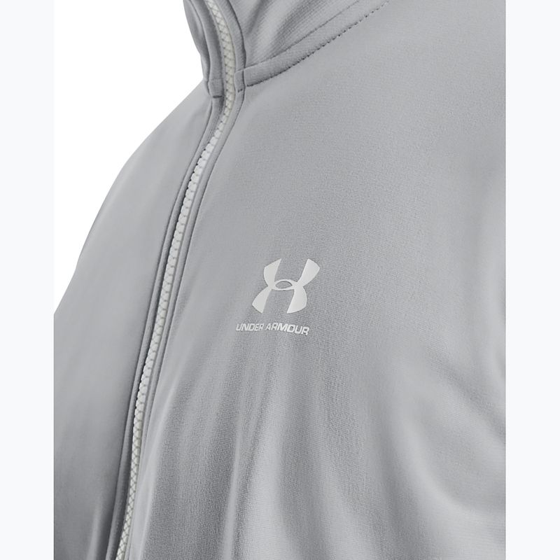 Felpa Under Armour Sportstyle Tricot mod grigio/bianco da uomo 6