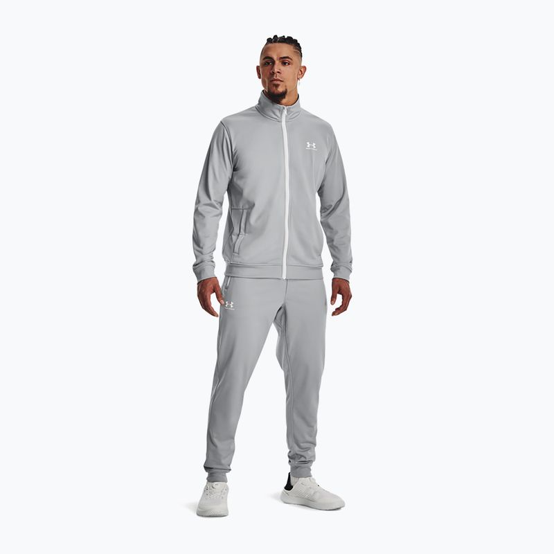 Felpa da uomo Under Armour Sportstyle Tricot mod Gray/White 2