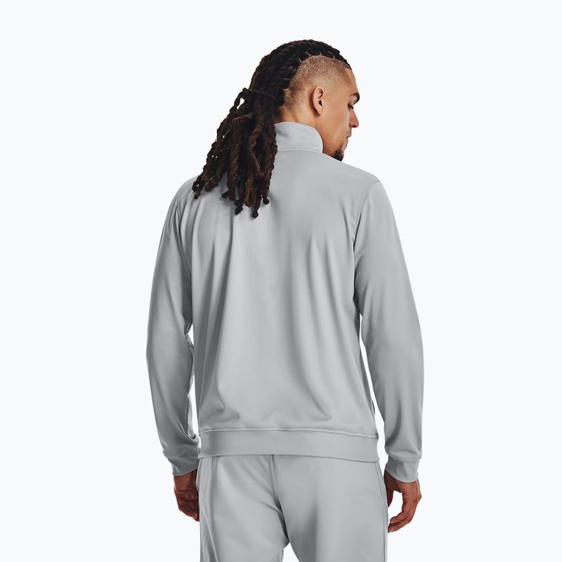 Felpa da uomo Under Armour Sportstyle Tricot mod Gray/White 3