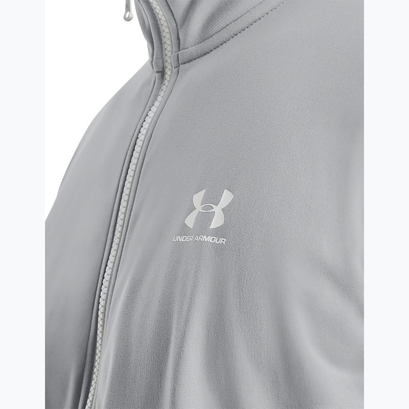Felpa da uomo Under Armour Sportstyle Tricot mod Gray/White 4
