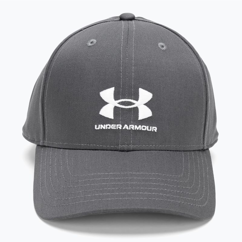 Berretto da baseball Under Armour Lockup Adj pitch grigio/bianco da uomo 5