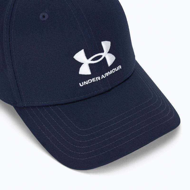 Berretto da baseball da uomo Under Armour Branded Lockup Adj mezzanotte marina/bianco 3