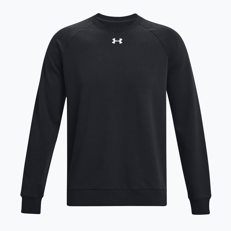 Felpa Under Armour Rival Fleece Crew uomo bianco/nero 5