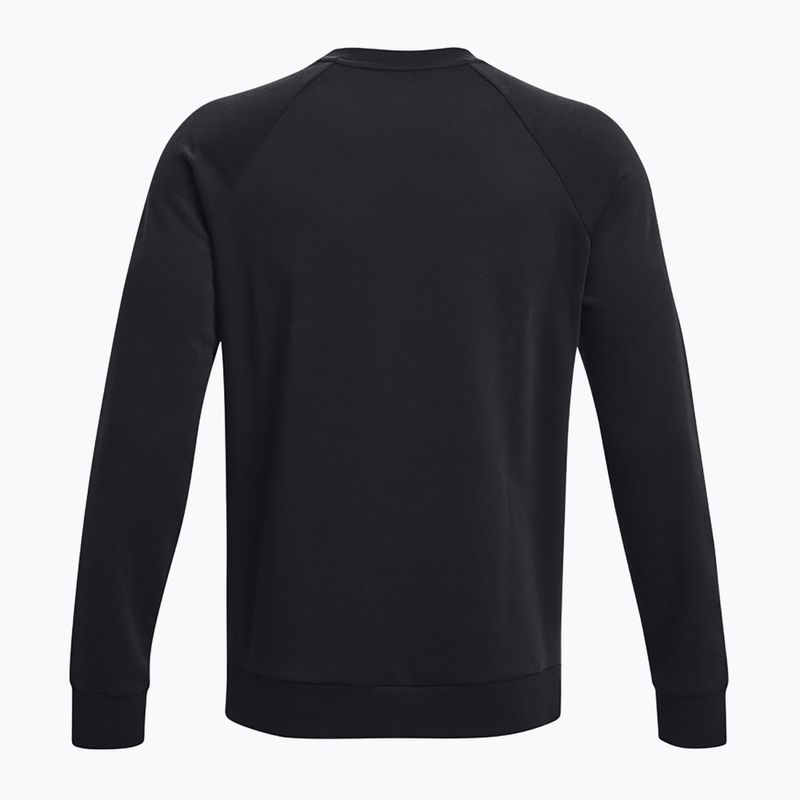 Felpa Under Armour Rival Fleece Crew uomo bianco/nero 6