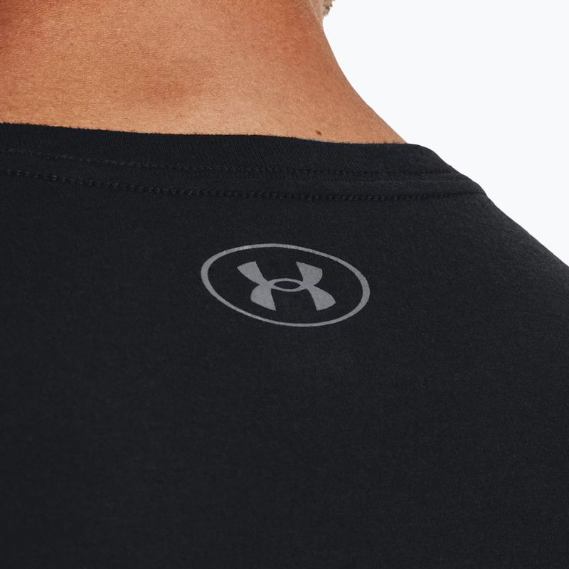 Maglietta Under Armour Big Logo Fill uomo nero/grigio campo/grigio alo 3