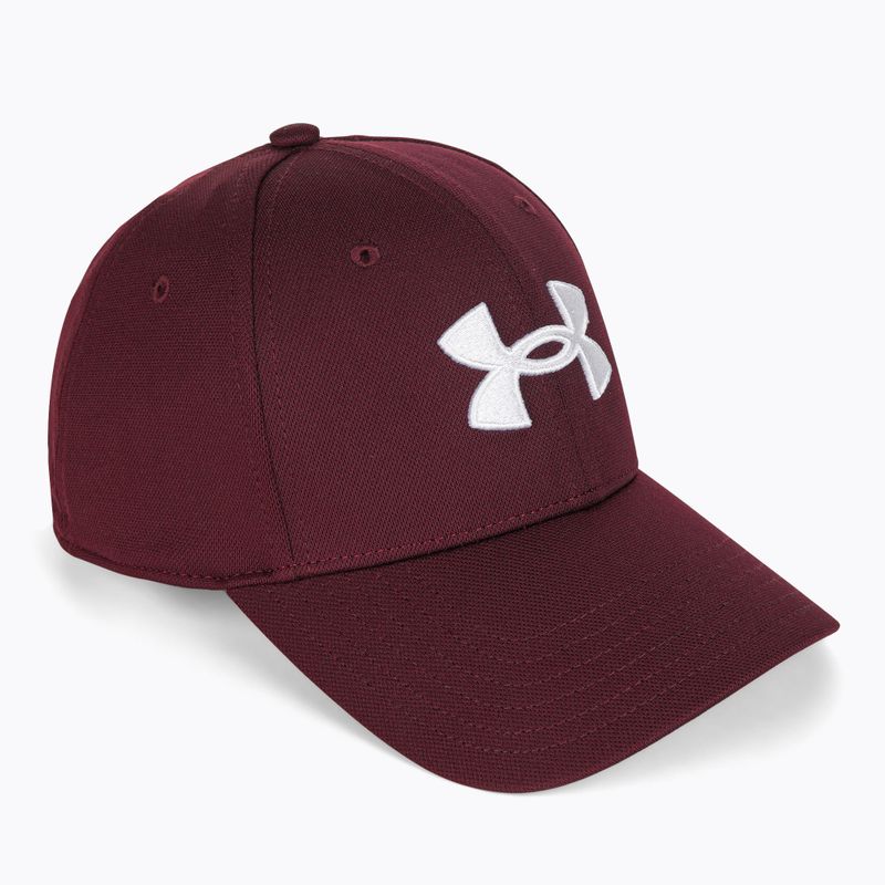 Berretto da baseball da uomo Under Armour Blitzing marrone scuro/bianco