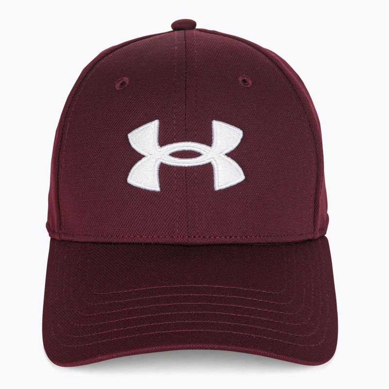 Berretto da baseball da uomo Under Armour Blitzing marrone scuro/bianco 4