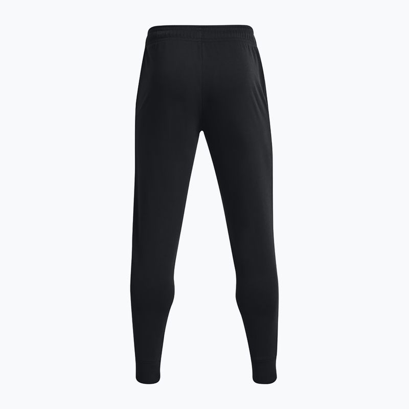 Pantaloni Under Armour Rival Terry Jogger da uomo, nero/bianco anice 6