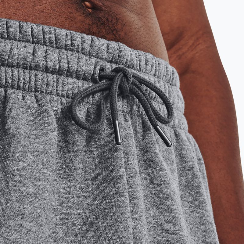 Pantaloncini Under Armour Icon Fleece Pitch uomo grigio medio erica/bianco 4