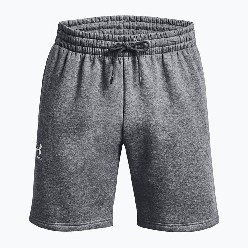 Pantaloncini Under Armour Icon Fleece Pitch uomo grigio medio erica/bianco 5