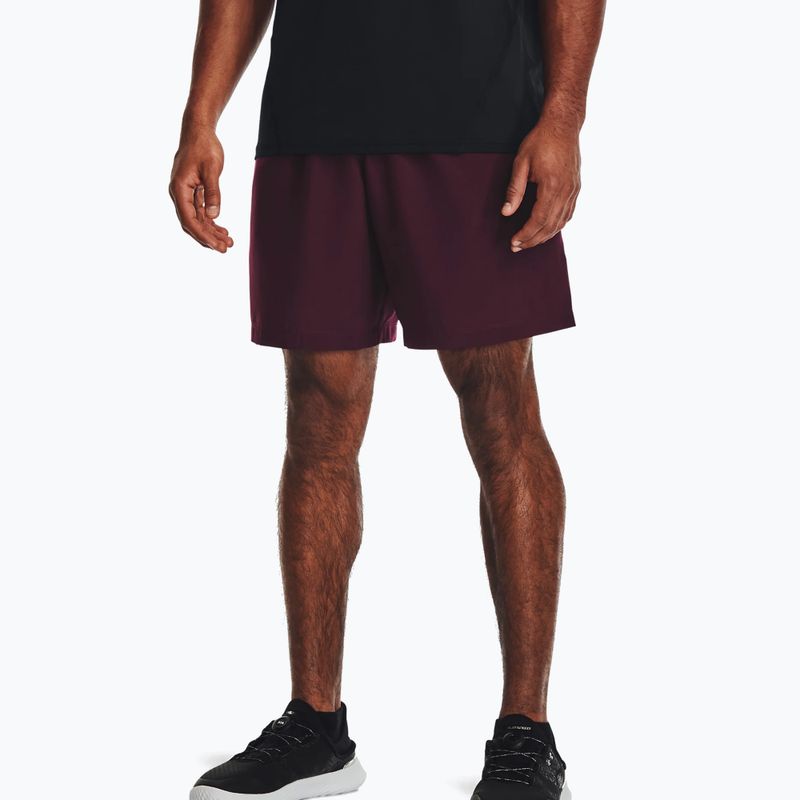 Pantaloncini da allenamento Under Armour Woven Graphic da uomo marrone scuro/beta