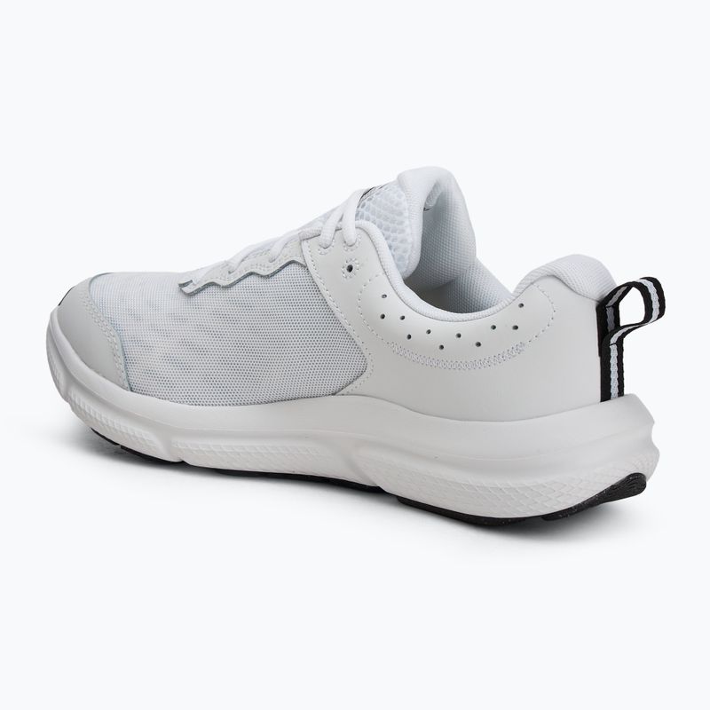 Under Armour Charged Assert 10 scarpe da corsa da uomo bianco/nero/nero 3
