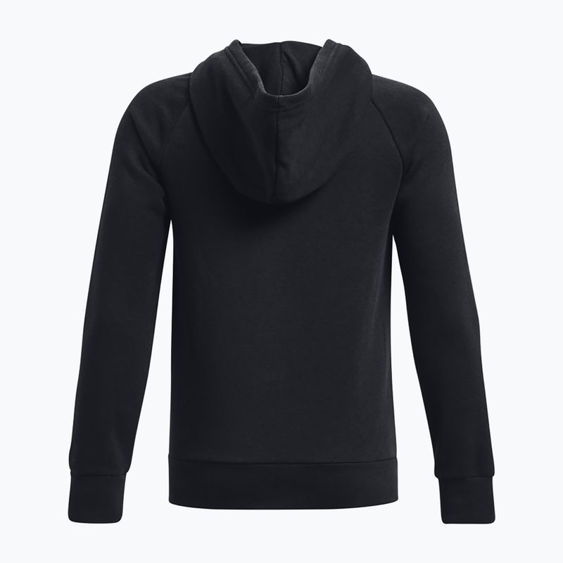 Felpa per bambini Under Armour Rival Fleece FZ Hoodie black 2