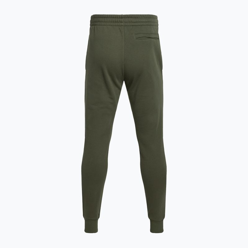 Under Armour Rival Fleece Joggers da uomo in verde/bianco 5