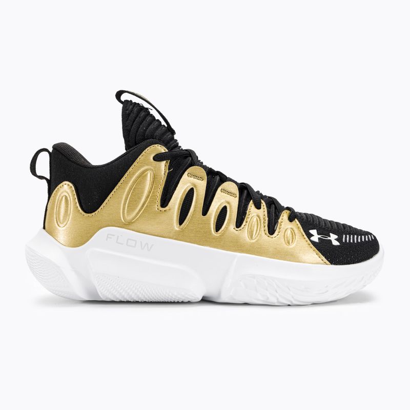 Under Armour scarpe da basket da donna W Flow Breakthru 4 nero/oro metallico/bianco 2