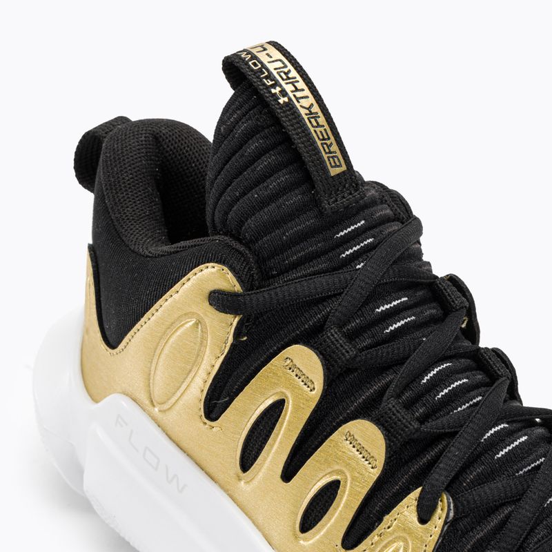 Under Armour scarpe da basket da donna W Flow Breakthru 4 nero/oro metallico/bianco 8