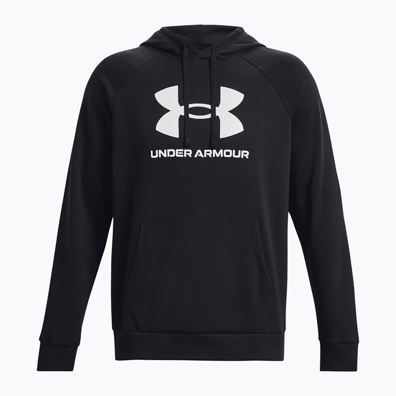 Felpa Under Armour Rival Fleece Logo HD uomo nero/bianco 4