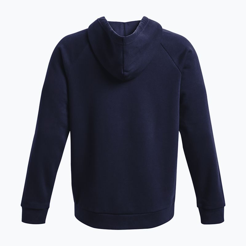 Felpa da allenamento Under Armour Rival Fleece FZ mezzanotte marina/bianca da uomo 6