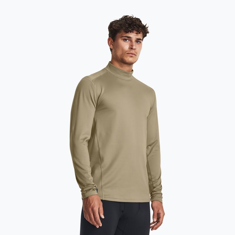 Uomo Under Armour Tactical Mock CGI Base federal tan/nero Longsleeve