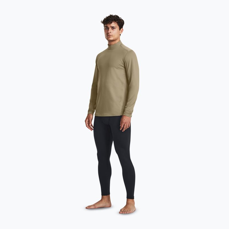 Uomo Under Armour Tactical Mock CGI Base federal tan/nero Longsleeve 2