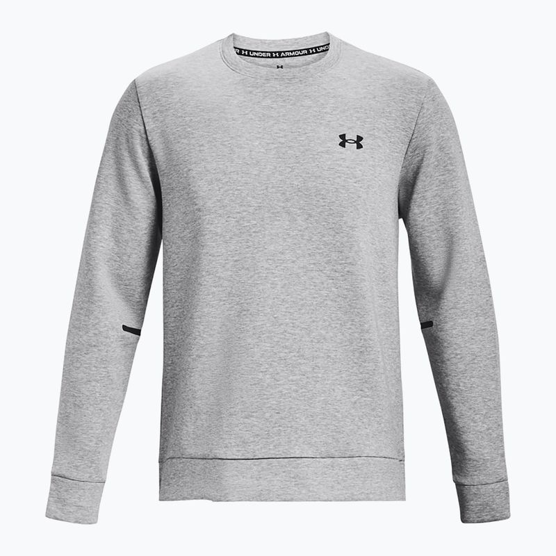 Felpa da uomo Under Armour Unstoppable Fleece Crew mod gray/black 5
