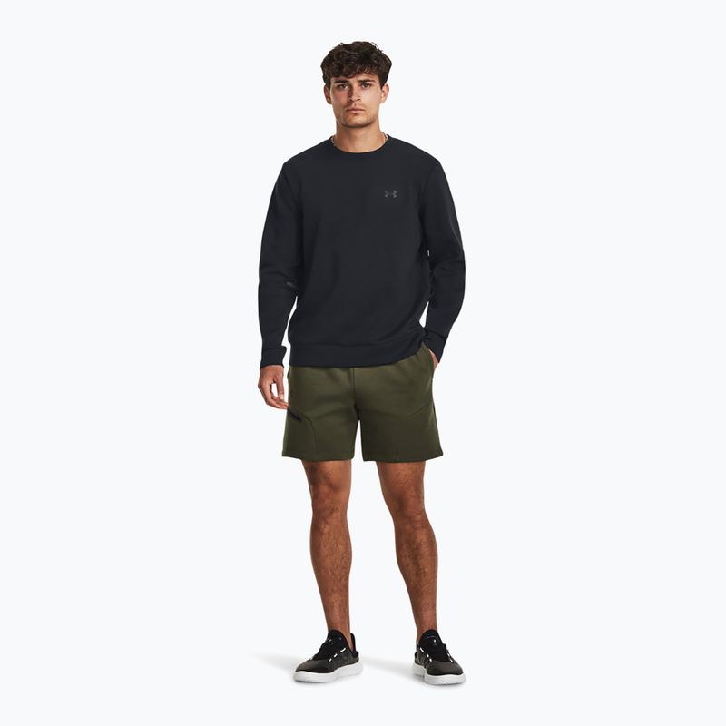 Felpa uomo Under Armour Unstoppable Fleece Crew black/black 2