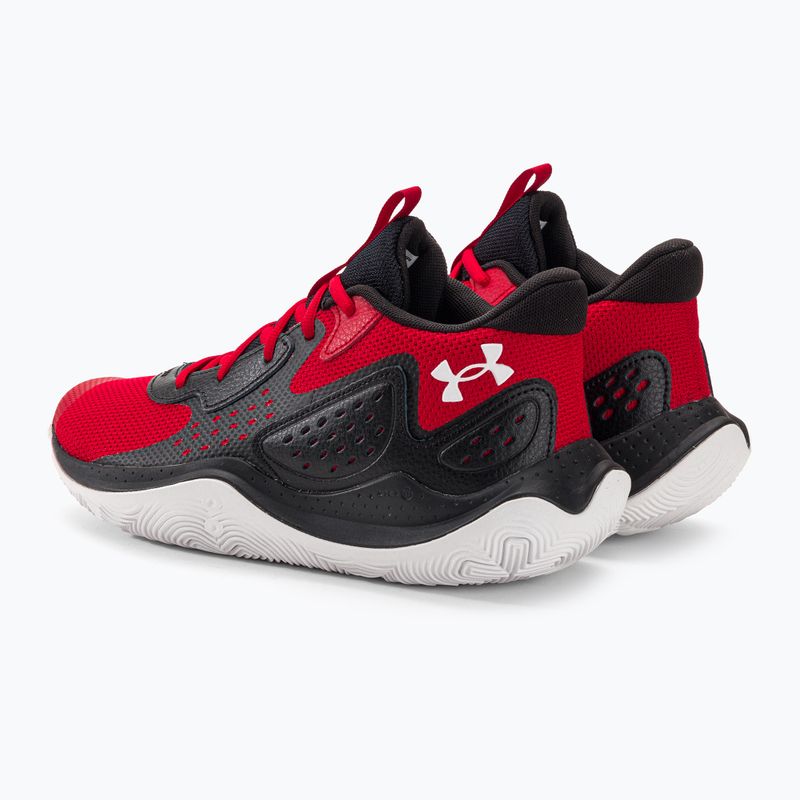 Scarpe da basket Under Armour Jet' 23 rosso/nero/bianco 3