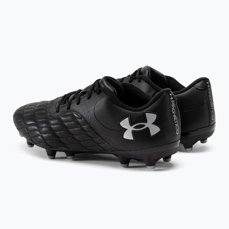 Under Armour Magnetico Select 3.0 FG scarpe da calcio nero/argento metallico 3