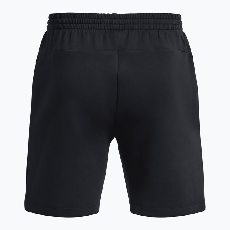 Pantaloncini da allenamento da uomo Under Armour Unstoppable Fleece black/black 6