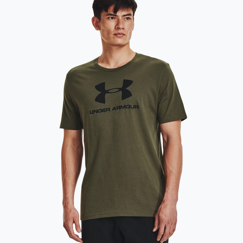 Maglietta Under Armour Sportstyle Logo Uomo verde/nero